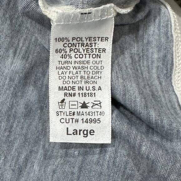 BLEU Tunic Top Size L Gray Long Sleeve Boho Paisley Grunge Fairy Made in USA - Picture 8 of 8